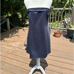 Wild Fable strapless navy pine stripes size‎ XL NWT